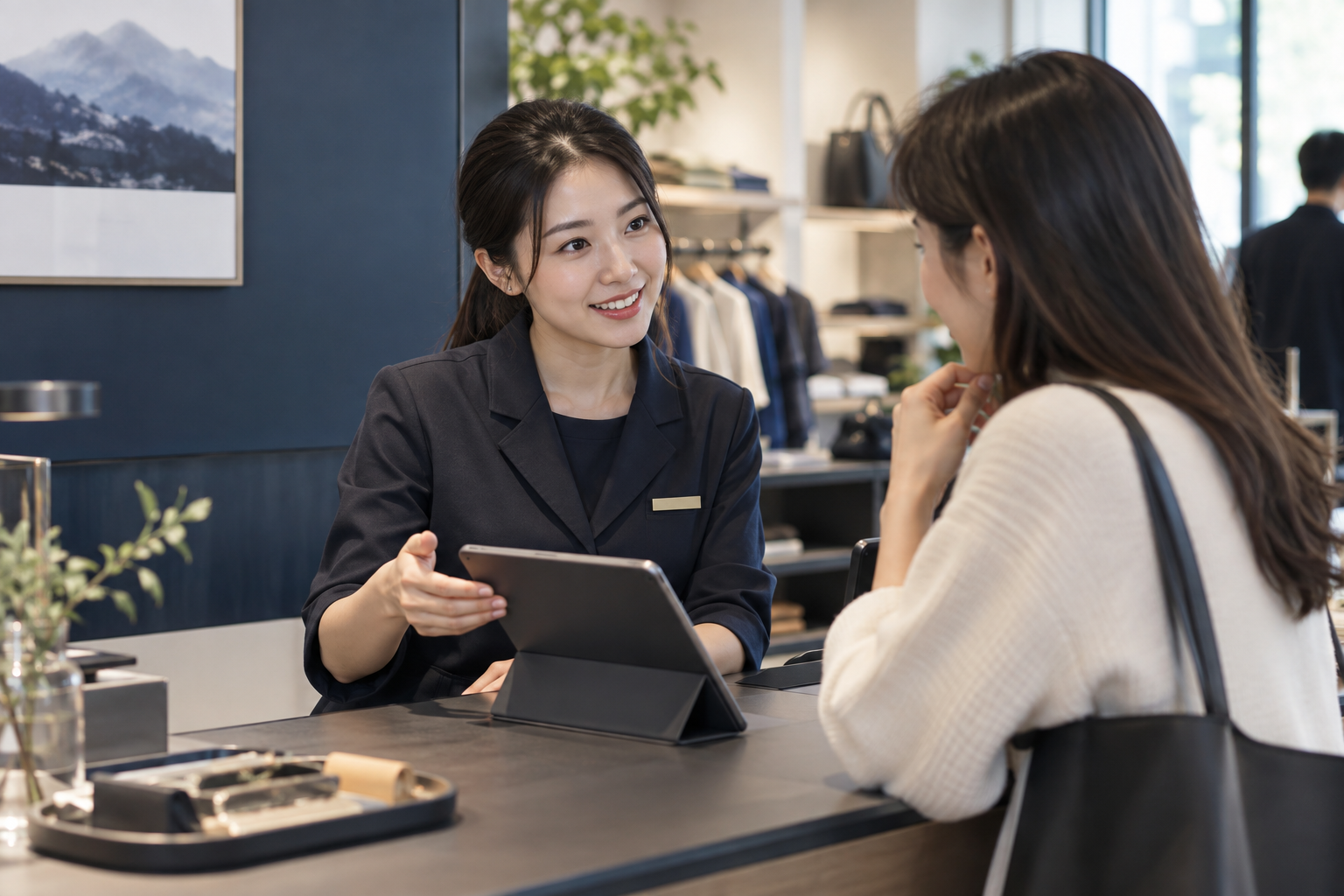 門市服務情境設計示意